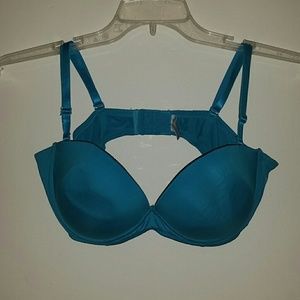 Turquoise Blue Padded pushup bra 38D
